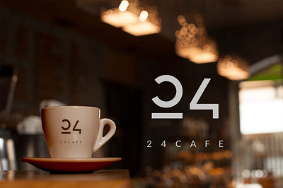 24 CAFE - Logo and Visuals brand identity branding branding system cafe café branding coffee graphic design logo restaurant branding visual identity