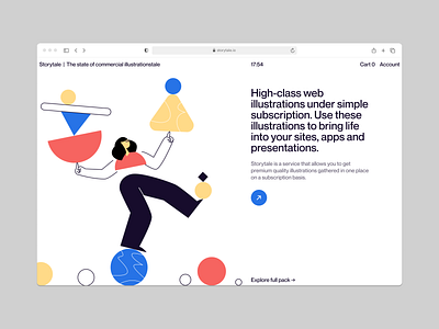 Struct Illustrations 🚀 colorful design figure geometric illustration product storytale struct ui vector