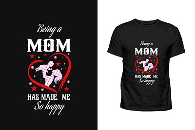 mom made me happy mom t-shirt design svg