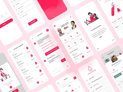 Dare To Donate blood donor app app app design design mobile app ui uidesign uiux