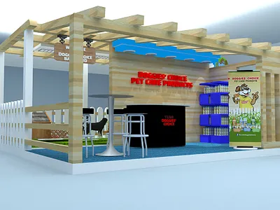 3D Booth Exhibit Display 3d booth branding graphic design