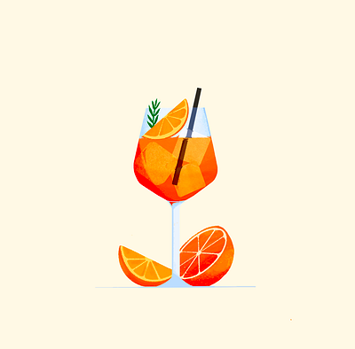 Aperol Spritz aperol drawing drink illustration orange procreate spritz summer