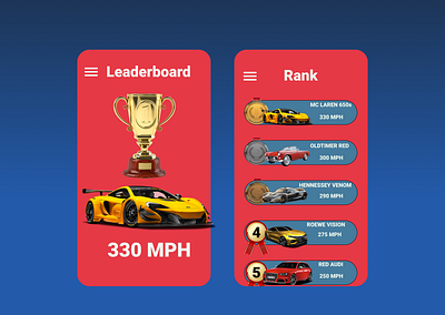 Daily UI 019 - Leaderboard app branding dailyui design ui vector