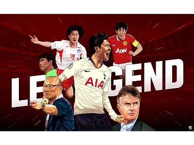 [illust] Korean football legends illust illustration legends soccer
