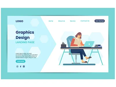 Website Landing Page Design creative design graphic design illustration ui website