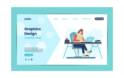 Website Landing Page Design creative design graphic design illustration ui website