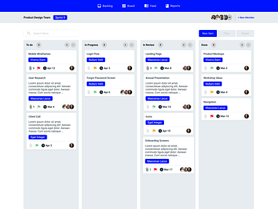 Task Management App app application board date design figma management mockup reports task tasks team teams todo todos ui user users ux work