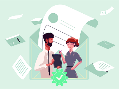 E-mail Marketing Illustration flat illustration minimal ui