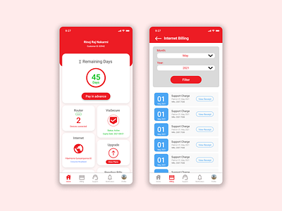 Vianet Mobile App Redesign design mobile mobile app ui usability ux