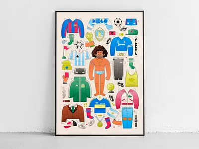 A tribute to Diego Maradona ⚽️🏆 argentina fashion football italy logo love maradona player poster print soccer