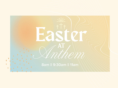 Easter branding church church graphics color design easter easter graphic graphic design illustration illustrator marketing minimalistic spring spring graphic typography