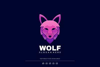 Wolf Gradient Colorful Logo 3d 3d letter abstract animation branding colorful concept creative design gradient graphic design illustration logo logo vector motion graphics typography ui vector wolf