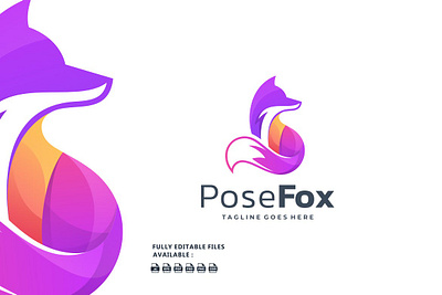 Fox Colorful Logo 3d 3d letter abstract animation branding colorful concept creative design fox graphic design illustration logo motion graphics ui vector