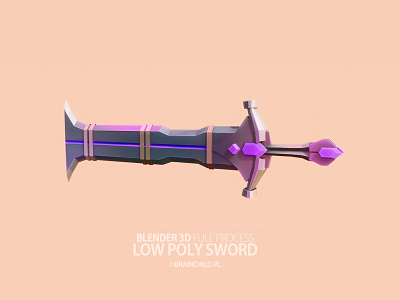 3D low poly fantasy sword in Blender | Youtube.com/brainchildpl 3d 3d artist 3d model 3d modeling b3d blender concept art design fantasy game illustration low poly lowpoly medieval modeling rpg stylised sword weapon weapon set