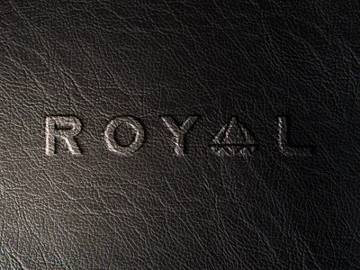 Leather Branding logo mockups 3d 3d text 80s animation branding design designposter graphic design illustration leather light logo logo text mockup mockup leather motion graphics ui