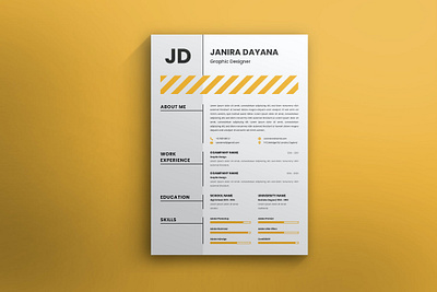 RESUME 3d animation branding clean cover letter cv design cv template design graphic design illustration logo motion graphics resume resume design resume template ui