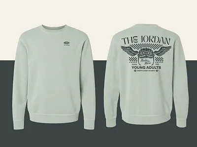 Crewneck Design branding clothing design color design graphic design illustration illustrator logo marketing minimalistic typography ui vintage racing vintage shirt