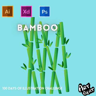 Day-17-Plant Illustration-Bamboo branding design flat graphic design illustration logo typography ui ux vector