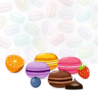 macarons adobe adobe illustrator advertisement bakery branding graphic design illustration illustrationdesign macarons