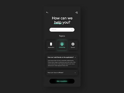 DailyUI #92 - FAQ adobexd daily 100 challenge dailyui dailyuichallenge design f.a.q faq faqdesign figma illustration ui ux uidesign