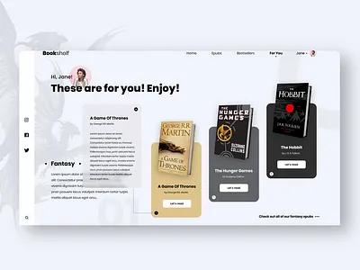 DailyUI #91 - Curated for you adobexd curated curatedforyou daily 100 challenge dailyui dailyuichallenge design figma illustration ui ux uidesign