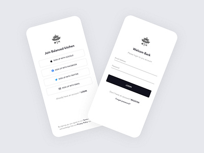 🥗 Balanced Kitchen- Sign up / login signup login
