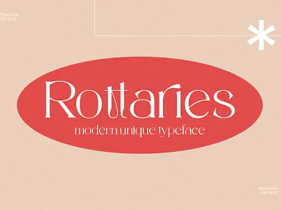 Rottaries - Modern Unique Typeface display font ligature logo font luxury font modern font sans serif serif typeface typography wedding fonts
