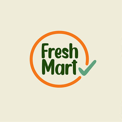 Fresh Mart Logo branding color contrast design ideal illustration illustrator logo photoshop vector web