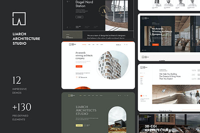 Liarch - Architecture & Interior HTML Template app branding design development html html design html template illustration logo page ui ui design ux ux design vector web web design web development webpage website