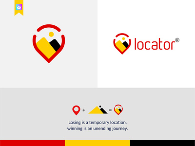 Locator Logo Design app icon behance best logo branding business company corporate creative logo dribbble gallery icon graphbia hill logo icon icon design location logo locator logo logo modern logo unique vector