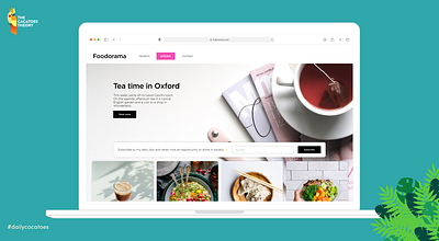 Daily Cacatoes 2: Blog Page blog dailycacatoes design food ui