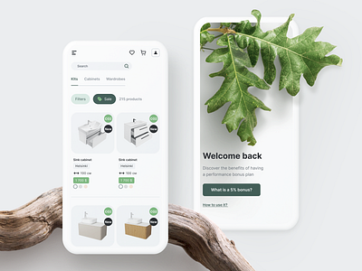 Digital store for furniture brand app branding design ecommerce furniture interface product design shop store ui ux