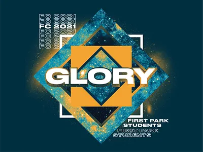 GLORY ai christian design galaxy glory illustration screen printing stars typography