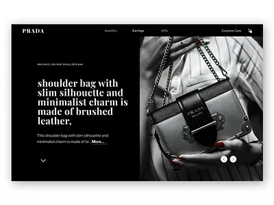 PRADA brand luxury website design branding design graphic design icon illustration logo typography ui ux vector