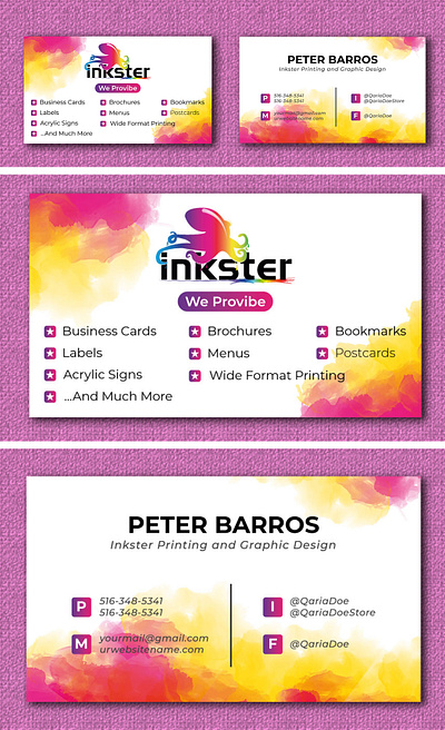 Business Card Design banner banner design branding design flat illustration logo logo design minimal ui