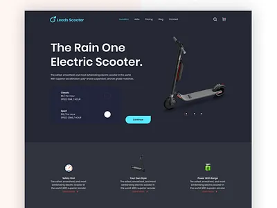Electric Scooter Landing Page Design #24 agencydigital clean design eillustration elegant landing ux ui design design landing page minimal project scooter scooterelectric typography website design ui ux web webdesign uiux ux website design websitedesign