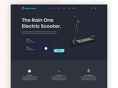 Electric Scooter Landing Page Design #24 agencydigital clean design eillustration elegant landing ux ui design design landing page minimal project scooter scooterelectric typography website design ui ux web webdesign uiux ux website design websitedesign