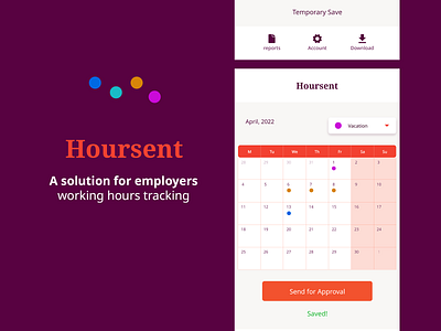 Hoursent - Mobile App UX app design mobile product prototype ux wireframe