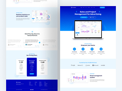 Sales & Project Management Sass Website homepage landing pages management marketing saas saas design saas landing page saas platform saas webdesign saas website sales sass app service trending web design website design