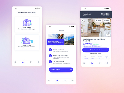 Home Search Concept app board clean design flat gradient house icon minimal mobile mobile app mobile design purple responsive design ui ux web