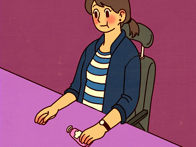 Lovely smell animation character illust illustration loop