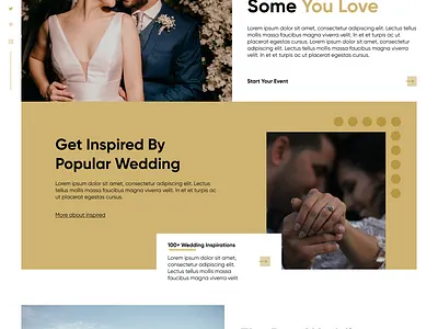 Wedding Website UI Design app branding design icon illustration logo typography ui ux vector