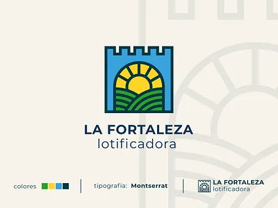 La Fortaleza real state brand branding design graphic graphic design honduras identity inkscape line logo logotype real state vector