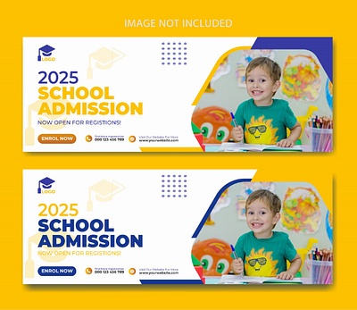 School Admission Banner 2021 | Instagram Facebook Post Design banner branding design graphic design media promotion school school admissions soci social media banner social media post