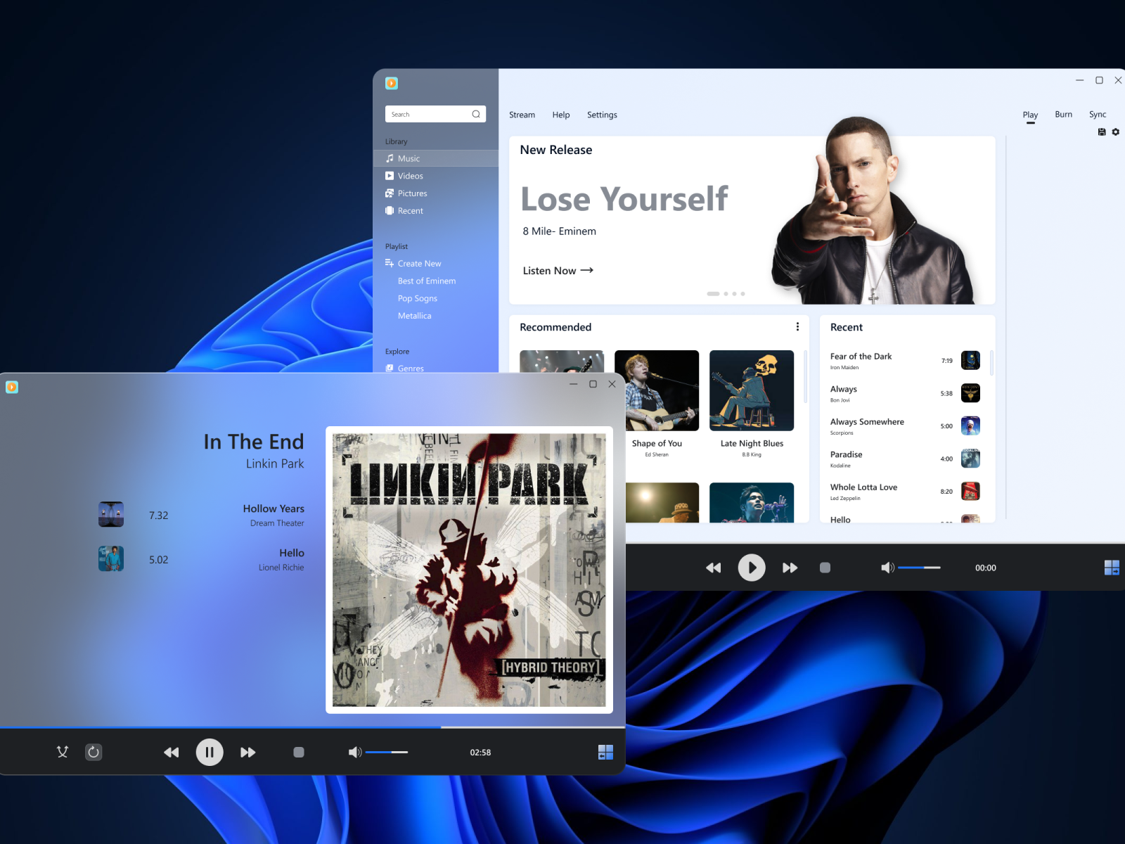 Windows Media Player Redesign Concept by Jahidul Islam on Dribbble