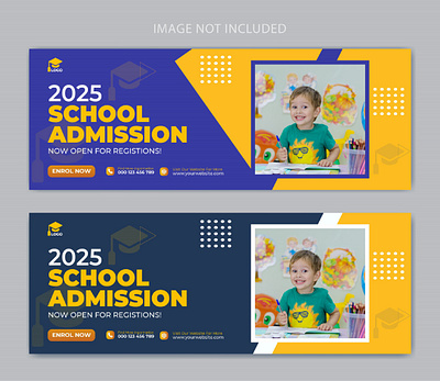 School Admission Banner 2021 | Instagram Facebook Post Design admissions ads ads design facebook ads facebook banner branding business design graphic design instagram media promotion school admissions social vector