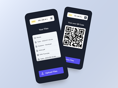 Local File Sharing App app design figma ui