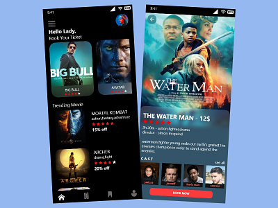 Movie Ticket Booking App UI... appui ui uidesign