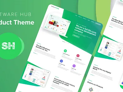 Product Template banner banner design branding design landing page latest theme product theme template ui