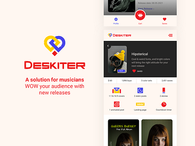 Deskiter - UI/UX App design app branding design graphic design logo ui ux vector wireframe